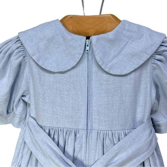 VTG 90’s Three Blind Mice Blue & White Short Sleeve Dress & Bloomers 24 months - Picture 10 of 13